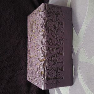 Purple Wooden Jewelry Box